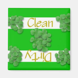 Schone of vuile Shamrock Vaatwasser Magneet