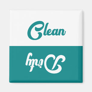  Schone of Vuile vaatwasser Magneet