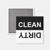 Schone of vuile wasmachine Magnet Magneet (Voorkant / Achterkant)