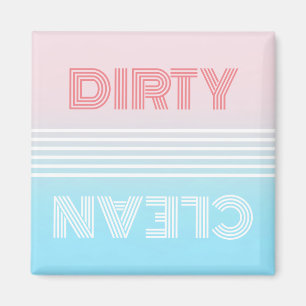 Schone of vuile wasmachine Magnet Magneet