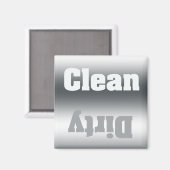 Schone of vuile zilvergradiënt Dishwasmachine Magn Magneet (Voorkant / Achterkant)