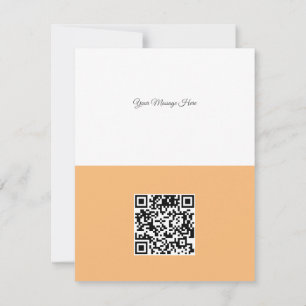 Schone Oranje bedrijfs QR Code kerstboom Feestdagenkaart