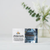 Schone service | conciërge dweilvloer visitekaartje (Staand voorkant)