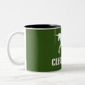 Schone steenkool tweekleurige koffiemok (Links)