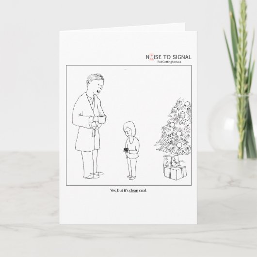 "Schone" steenkoolvakantiepas Feestdagen Kaart (Voorkant)