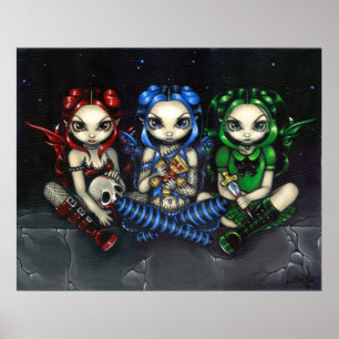 Schone, Tricksy en False gothic fairy Art Print