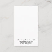 Schone verticale witte qr-code en foto visitekaartje (Achterkant)