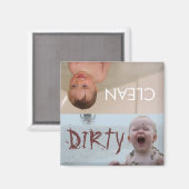 Schone vuile baby's magneet (Voorkant / Achterkant)