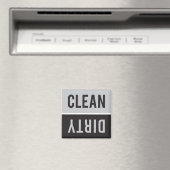 Schone vuile grijze wasmachine en zwarte wasmachin magneet (Insitu (Vaatwasser))