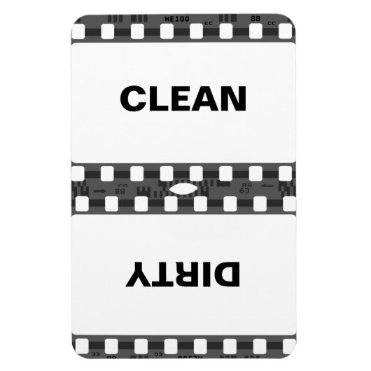 Schone vuile ijskast magneet (Verticaal)