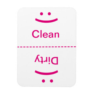 Schone vuile magneet - roze - (glimlach/frons)