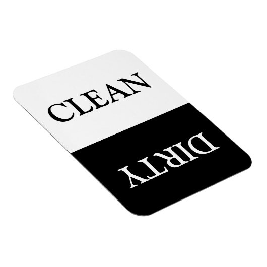 Schone / vuile, omkeerbare indicator voor afwasmac magneet (Rechterzijde)