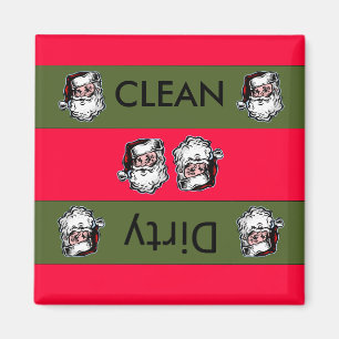 Schone vuile Santa Kerstmis Vaatwasser Magnet Magneet