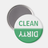 Schone vuile smaragd groene vaatwasser magneet (Voorkant / Achterkant)