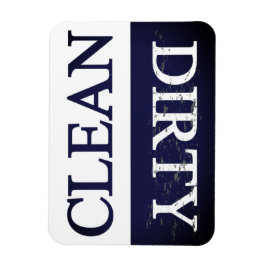 Schone vuile vaatwasmachine magneet