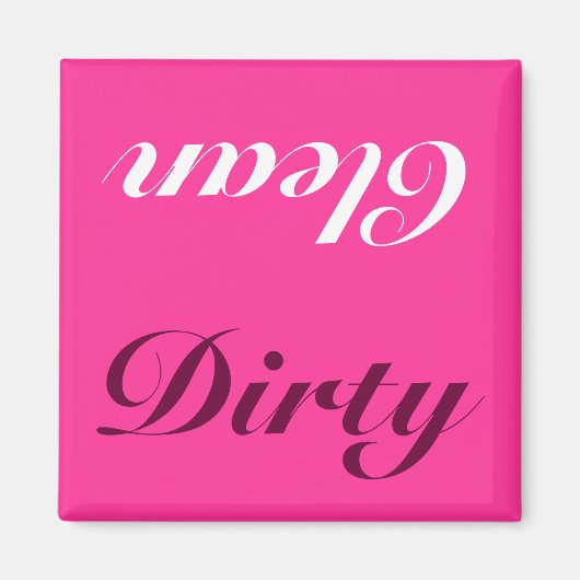 Schone, vuile wasmachine magneet (Voorkant)