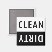 Schone, vuile wasmachine magneet (Voorkant / Achterkant)