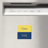 Schone vuilwasmachine blauw en geel omkeerbaar magneet (Insitu (Vaatwasser))