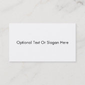 Schone witte achtergrond zwart, eenvoudig ontwerp visitekaartje (Achterkant)