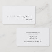 Schone witte haarStijllijst Rond Visitekaartje (Voorkant / Achterkant)