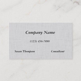 Schone witte linnen textuur visitekaartje