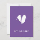 Schone, witte, zakelijke QR-code hartslag Feestdagenkaart (Voorkant)