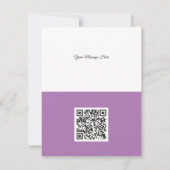 Schone, witte, zakelijke QR-code hartslag Feestdagenkaart (Achterkant)