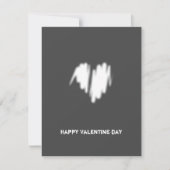 Schone, witte, zakelijke QR-code hartslag Feestdagenkaart (Voorkant)