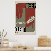 Schone WPA-videoband uit 1938 behouden Poster (Keuken)