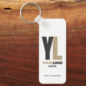 Schone Zaken Logo & QR Code, Verticale Bedrijf Sleutelhanger (Voorkant)