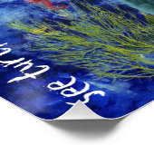 Schone Zee Turtle Art Perfect Poster (Hoek)