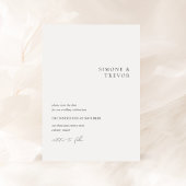 Schone zwart-wit moderne bruiloft save the date