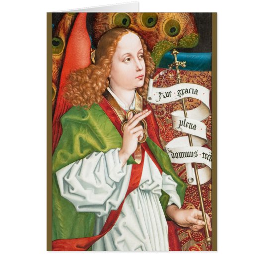 Schongauer Annonciation ange CC1183 Orlier autel (Devant)