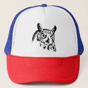 schonuil, schattige uil, grappige uil, baby uil, s trucker pet