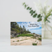 Schoodic Point in Acadia National Park in Maine Briefkaart (Staand voorkant)