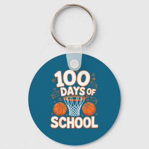 School 100e 100 dagen school basketbal leraar Da Sleutelhanger