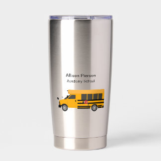 School Academie Universiteit Bus Waterflessen Geïsoleerde Drinkbeker