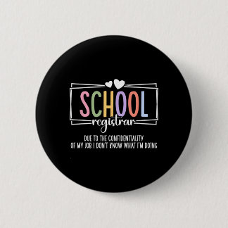School Administratie Funny School Administrators Ronde Button 5,7 Cm