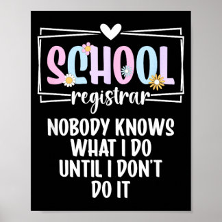 School Administratie Niemand Weet Wat School Admin Poster