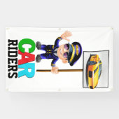 School Banner voor Routebeschrijving Auto Ruiters (Horizontaal)