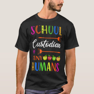School beheerder van kleine mensen grappige bewaar t-shirt