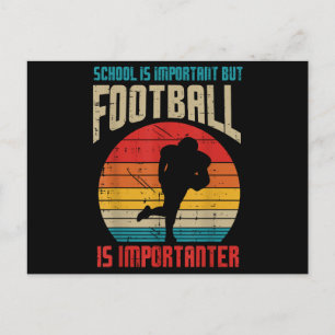 School Belangrijke Amerikaanse Football importante Feestdagenkaart