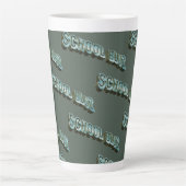 School Bluz-3D Latte Mok (Voorkant)