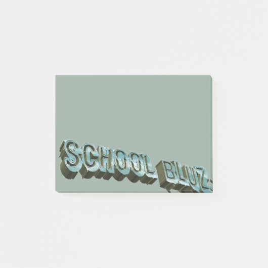 School Bluz-3D Post-it® Notes (Voorkant)