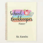 School Bookkeeper Colorful Planner (Devant)