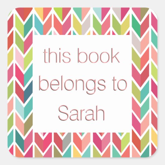 School Bookplate Naam Ex Libris Stickers (Voorkant)