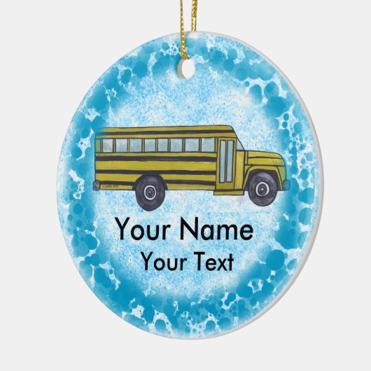 School Bus aangepaste Ornament (Links)