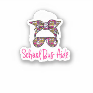 School Bus Aide Sticker