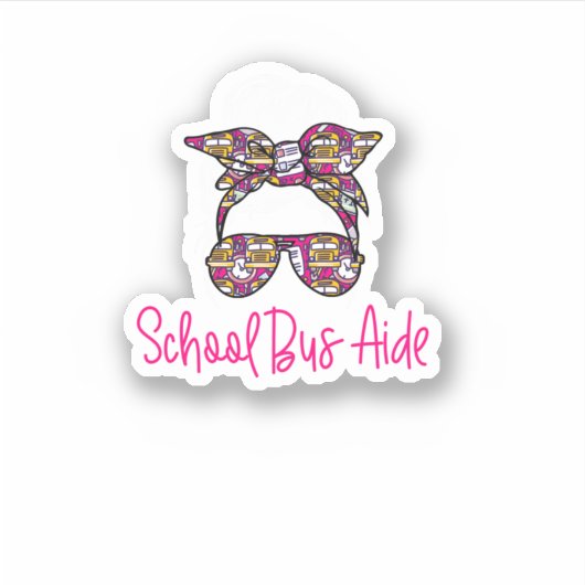 School Bus Aide Sticker (Voorkant)