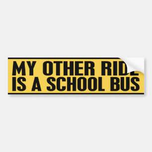 SCHOOL BUS BUMPERSTICKER